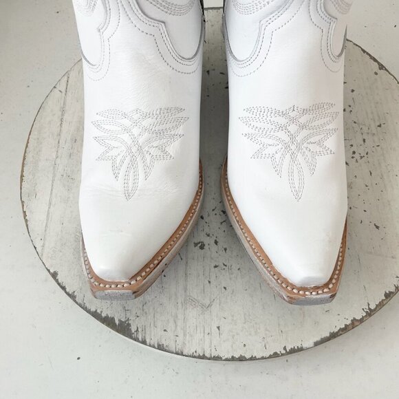 Lane MEGAN MORONEY Smokeshow Womens Cowboy Boots 5.5 White Western Cowgirl Tall - Picture 7 of 14